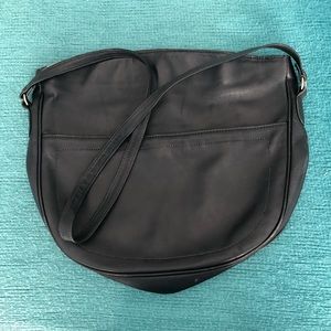 Vintage Demure Leather Hobo Bag